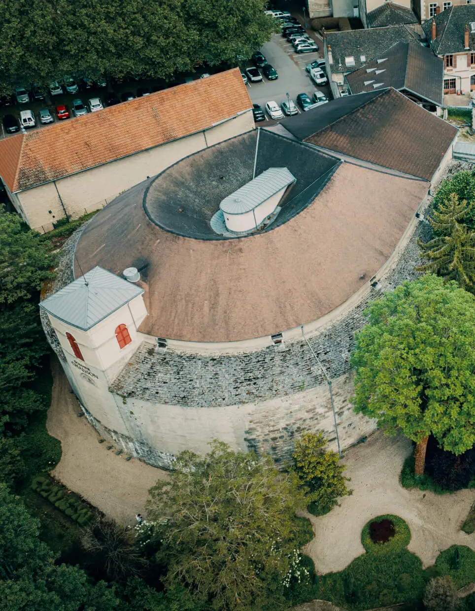 Vue aérienne du Bastion de beaune - Domaine-Chanson