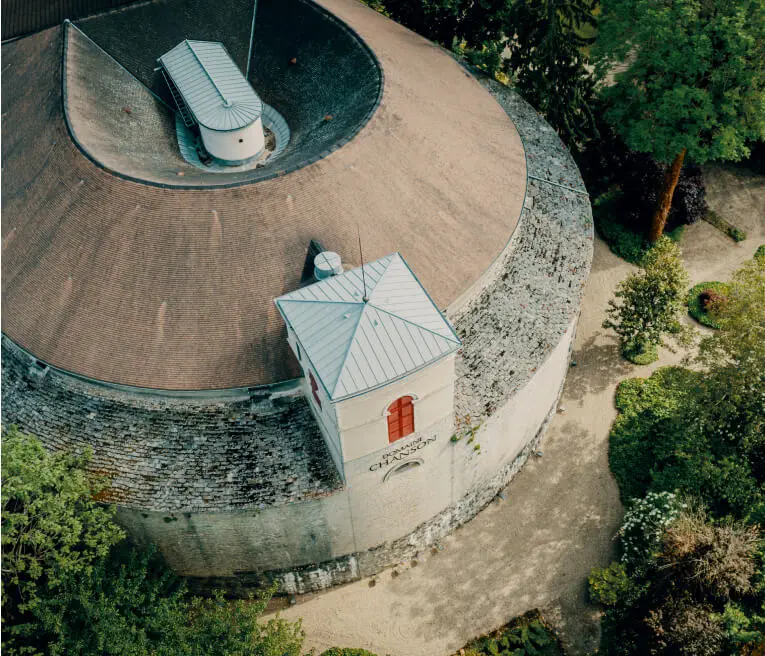 Vue aérienne du Bastion de beaune - Domaine-Chanson